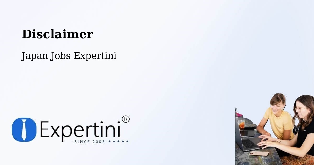 Disclaimer – Gobō - Japan Jobs Expertini
