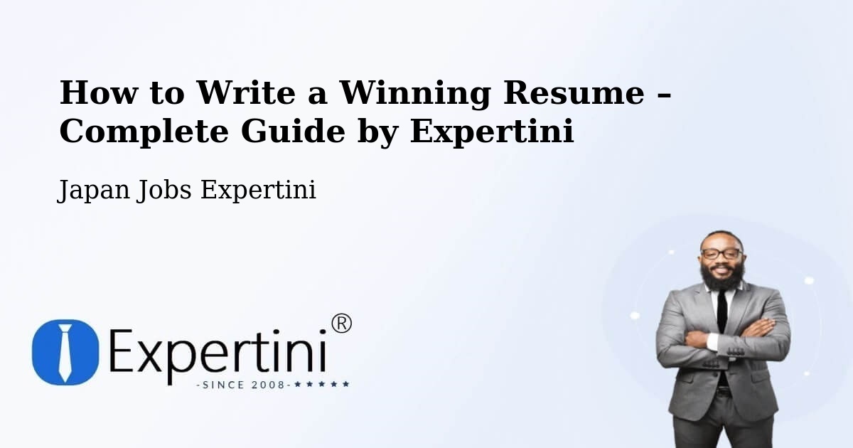 Resume Writing Guide for Job Seekers – Gobō - Gobō, Japan Jobs Expertini