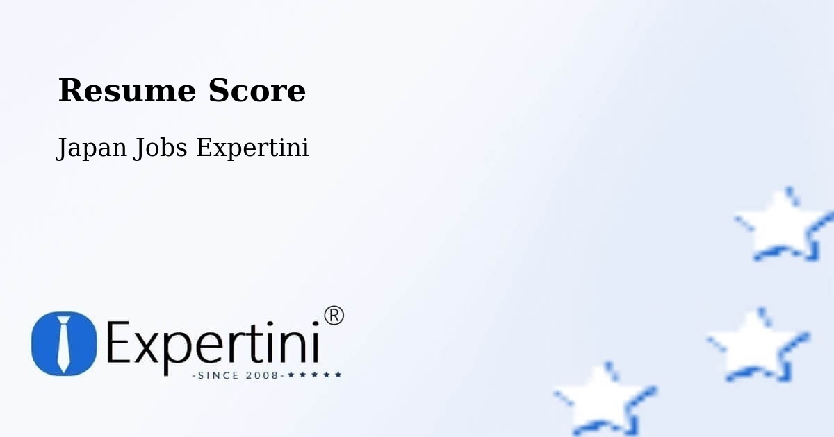 Resume Score & Job Description Match Tool – Gobō - Japan Jobs Expertini